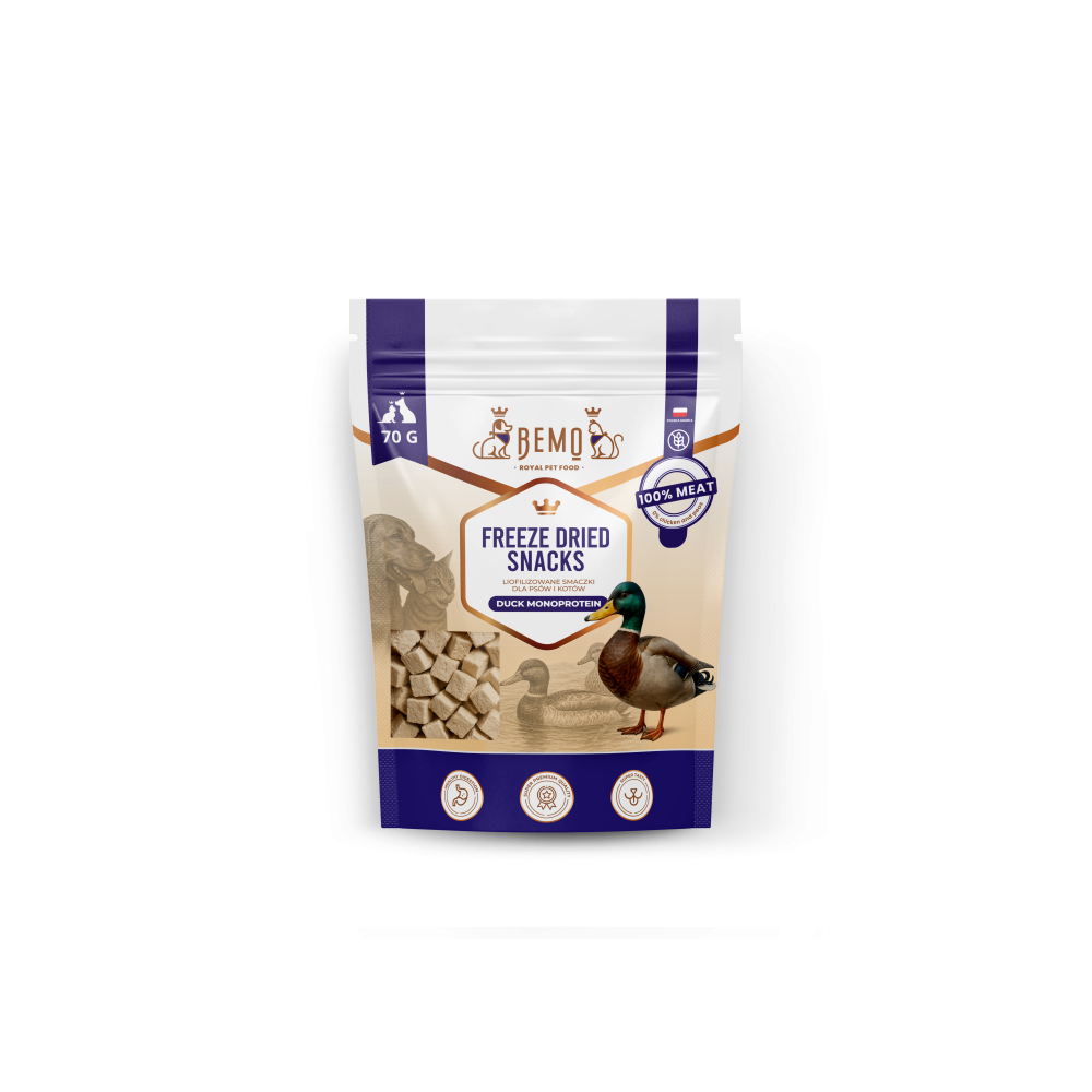 Bemo liofilizuoti skanėstai – antiena 70 g