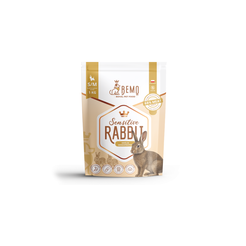 Bemo Sensitive Rabbit – hipoalerginis triušienos sausas maistas suaugusiems šunims