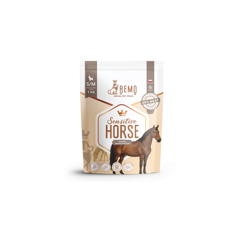 Bemo Sensitive Horse – hipoalerginis arklienos sausas maistas suaugusiems šunims